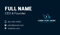 Airplane Travel Logistics Business Card