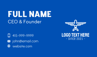 Minimalist Airplane Wings Business Card