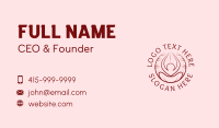 Yoga Wellness Spa  Business Card