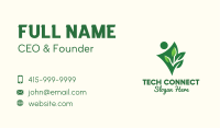 Environmental Activist Planting Business Card