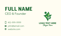 Environmental Activist Planting Business Card