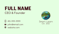 Outdoor River Campsite Business Card