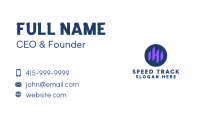 Sound Wave Letter H Business Card