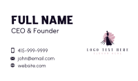 Woman Fashion Gown Business Card Design