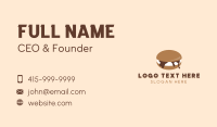 Tiramisu Biscuit Dessert Business Card Design