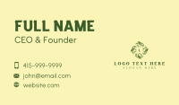 Leaf Plant Agriculture Business Card Design