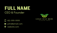 Leaf Plant Gardening Business Card Design