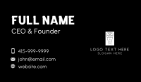 Coat Business Card example 2