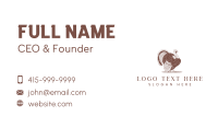 Turkey Thanksgiving Poultry Business Card Design