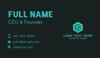 Hexagon Media Letter G Business Card Design