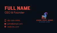 Gradient Wild Goat Business Card Design