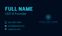 Atom Circuit Tech Business Card Design