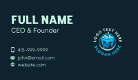 Janitorial Cleaning Bucket Business Card Design