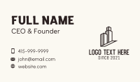 Skyscraper Roof Housing Business Card