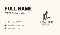 Skyscraper Roof Housing Business Card