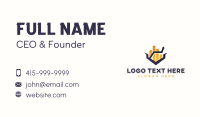 Financial Accounting Trading Graph  Business Card Design