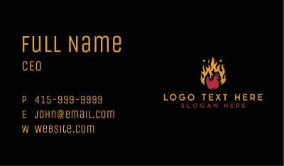 Chicken Flame Grill Business Card