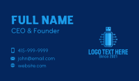 Blue USB Network  Business Card