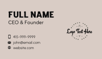 Winery Business Card example 2