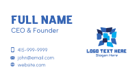 Tech Startup Window Media  Business Card Design