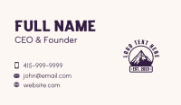 Outdoor Mountain Hiking Business Card