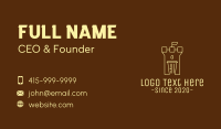 Castle Coffee Cup Business Card