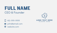 Modern Dot Connect Lettermark Business Card