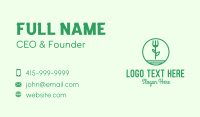 Herbal Organic Restaurant Business Card Design