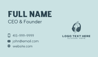Music Sound Headphone Business Card