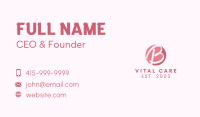 Handwritten Letter B Business Card Image Preview