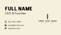 Comb Barber Pole Business Card Design