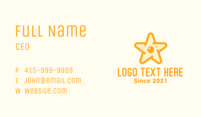 Star Camera Photography Business Card Image Preview