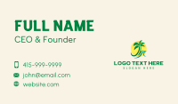 Palm Tree Wave Sun Business Card