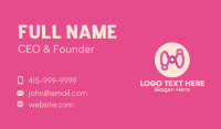 Pink Circuit Loop Business Card