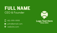 Tennis Ball Chat  Business Card Design