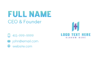 First Aid Health Letter H Business Card