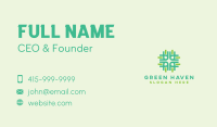 Green Business Company Shape Business Card Image Preview