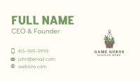 Macrame Plant Pot Business Card