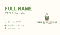 Macrame Plant Pot Business Card