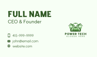 Grass Lawn Mower Business Card Design