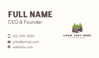  Tree Log Truck Business Card Design