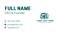 Logistics Truck Express Business Card Design