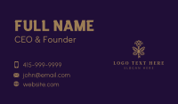 Gold Butterfly Key Business Card