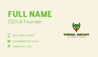 Green Owl Horns Business Card Image Preview