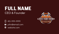 Hammer Carpentry Contractor Business Card