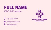 Purple Pretty Flower Business Card