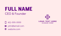 Purple Pretty Flower Business Card