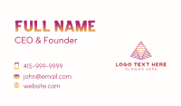 Architect Agency Pyramid Business Card