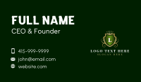 Royal Crown Shield Luxury Business Card