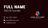 Fire and Ice Droplet Business Card